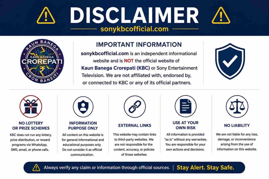 disclaimer-for-sonykbcofficial.com